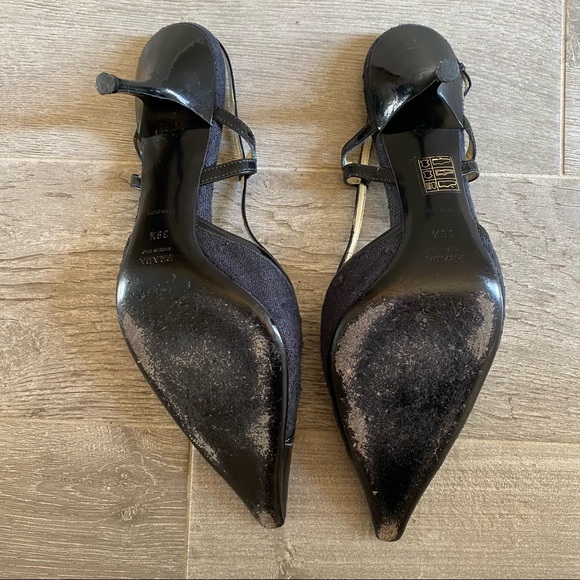 Prada slingbacks with patent leather and fabric - Picture 10 of 11